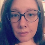 Crystal S. - Pink Floral - horn - plastic