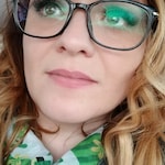 Amanda J. - Black - rectangle - plastic