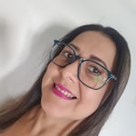 Aida L. - Teal - rectangle - plastic-metal