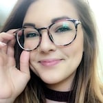 Hannah B. - Blue Floral - round - plastic-metal