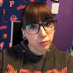 Halie H. - Matte Black - rectangle - plastic