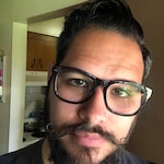 Adam A. - Purple - square - plastic