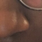 Dreyvon A. - Black Floral - round - plastic