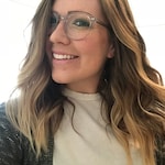 Tiffany L. - Gray Clear - round - acetate