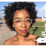 Theadie W. - Clear - round - acetate