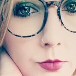 Rachel R. - Pink Floral - round - plastic-metal