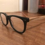 Justine L. - Matte Black - rectangle - acetate