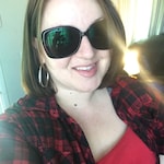 Bridgette G. - Black Red - square - acetate