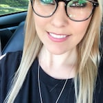 Tiffany C. - Clear/Black - round - plastic