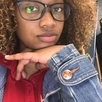 Chante A. - Navy - rectangle - plastic