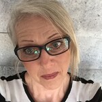 Leslie K. A. - Matte Navy - rectangle - plastic