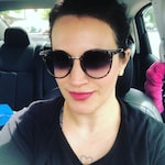 April F. - Floral - round - plastic-metal