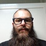 Bradley J J. - Matte navy - square - plastic