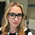 Lauren H. - Navy - horn - acetate