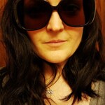 Holly B. - Black Red - square - acetate