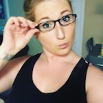 Jessica W. -  Black  - rectangle - plastic