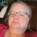 Mary C. - Blue - rectangle - metal