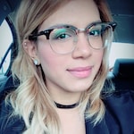 Francheska C. - Tortoise - browline - acetate-metal