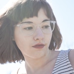 Olivia B. - Matte Clear - round - plastic