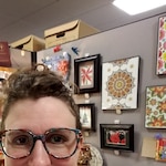 Evelyn - Floral - square - plastic