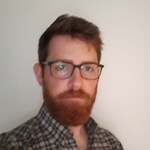 Thomas B. - Gray Brown - rectangle - acetate