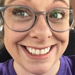 Heather H. - Clear Blue - round - plastic