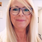 Nancy T. - Striped - round - acetate