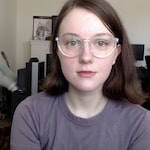 Leni W. - Clear - round - acetate