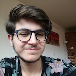 Ahmad S. S. - Matte Navy - round - plastic