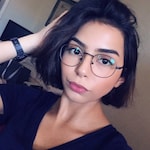 Antonia M. - Matte Black  - round - metal