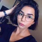 Antonia M. - Matte Black  - round - metal