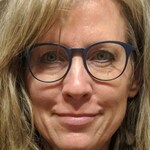 Diane K M. - Matte Navy - round - plastic