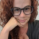 Kaila B. - Gray/Floral - round - acetate