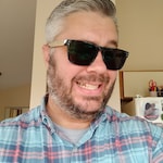 Damian P. - Black Yellow - rectangle - acetate