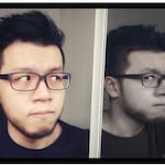 Jason Y. - Matte Gray - rectangle - plastic