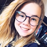 Lexi C. - Clear Cobalt - round - plastic-metal