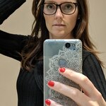 Samantha J. - Black - rectangle - acetate
