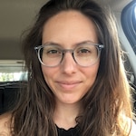 Paige A. - Clear Blue - round - plastic