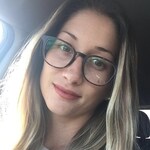 Kristen - Swirled Amber - square - plastic