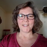 Vonda L. - Blue - oval - plastic