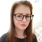 Macey H. - Swirled Amber - square - plastic