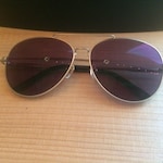 Colin V. -  Matte Silver  - aviator - metal