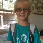 Beth V. - Navy - rectangle - plastic