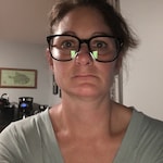 Jeanne M. - Dark Tortoise - square - acetate