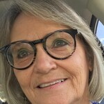 Marlene V. - Black clear - round - plastic