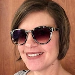 Angie B. -  Ivory Tortoise  - round - acetate