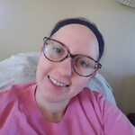 Kate C. - Pink Floral - horn - plastic