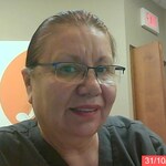 ruth O. Y. - Navy - rectangle - metal