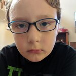 Brittany N P. - Clear Navy - rectangle - plastic