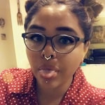 Jazmin R. - Matte Gray - rectangle - plastic